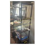 Wood Shelf - Metal Black frame