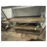 Wire Shelving with planks