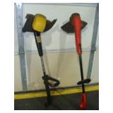 two Electric Weed Eaters - One Missing Cap