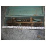 Wooden Toolbox with Auger Bits