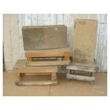 Three Small Risers or Benches