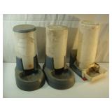 Three Plastic Feeders