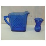 Two Pieces of Bule Glass