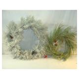 Frosted and green Wreaths