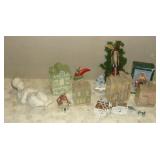 Large Lot  Christmas Ceramic Village and Jesus
