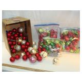 Loose Mostly Red Xmas Tree Bulbs