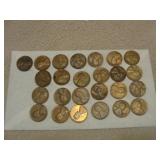 25 Wheat Pennies