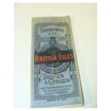 Vintage Tourist and Cyclists map of British Isles
