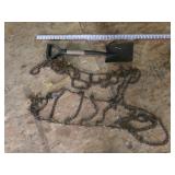 Tire Chains and Small Shovel