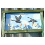 Metal Sign with Post Frame