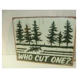 Who Cut One Sign