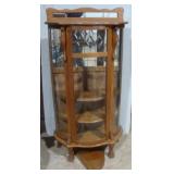 Wooden Curved China Cabinet