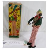 Antique Happy the Violinist Clown -