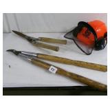 Lopper, Safety Helmet and Shear