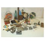 Purse, Alarm Clock, Tobacco Knife and Misc Smalls