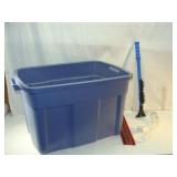 Blue Tote, Ice Scraper and Extras