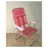Pink Folding Lawn Chair