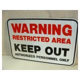 Restricted Area Sign #1