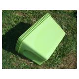 Four green Totes - No Lids
