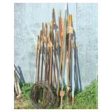 Various Tee Posts and Wire