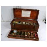 Very Cool Antique Wooden Tackle Box