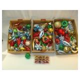 Three Flats of Interesting Christmas Bulbs