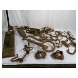Press and Antique Hitching Irons