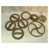 Cast Iron Planter Plates, Pulley and Damper