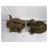 Pair of Antique Corn Shellers