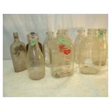 Milk and Alcohol Bottles