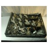 Large Rubber Wheeled Casters - Many Paired
