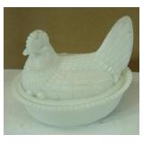 Milk Glass Nested Hen