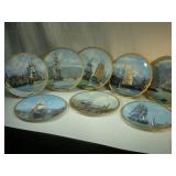 Eight Ship Plate Set by Raymond Massey