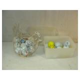 Wire Chicken and Golf Balls