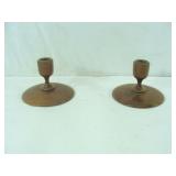 Myrtlewood Candle Holders