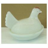 Milk Glass Nested Hen