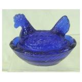 Very Small Blue Nested Hen