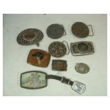 Nine Belt Buckles