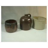 Thre Stoneware Pieces