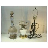 Three Lamps with No Shades