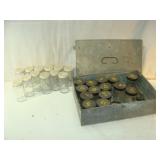 Butter Fat Test Bottles and Carrier