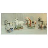 Vintage Chalkware Book Ends