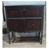 Brown Vintage Buffet Style Cabinet