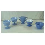 Custard and Related Light Blue Glass