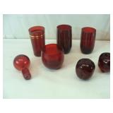 Miscellaneous Red Glass