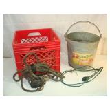 Red Crate, Pail, Tackle and Cord
