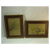 Two Blue Bird Images by Basil Ew?