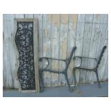 Mis Matched Bench Ends and Back