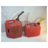 Two Gas Jugs with Nozzles