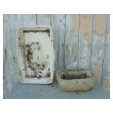 Cement and Plaster Like Planters